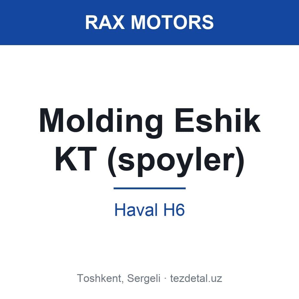 Molding Eshik KT (spoyler) — Haval H6