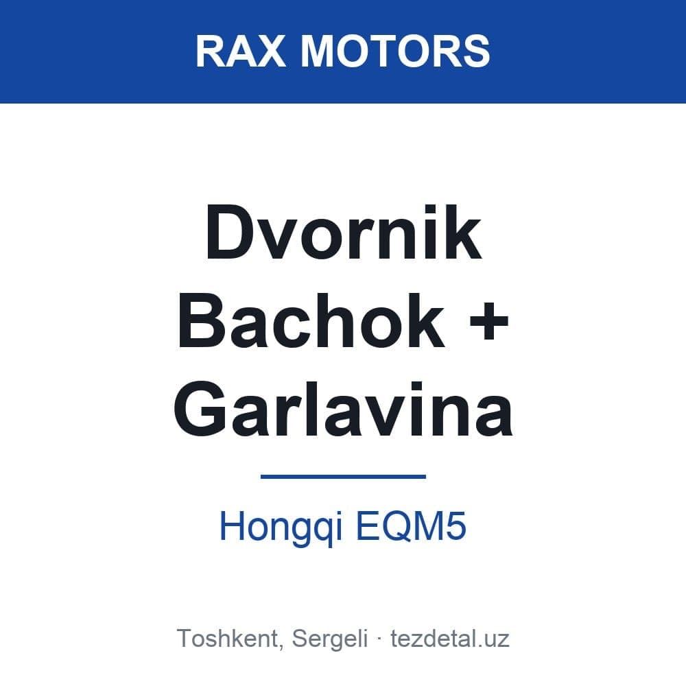 Wipers Bachok + Garlavina — Hongqi EQM5