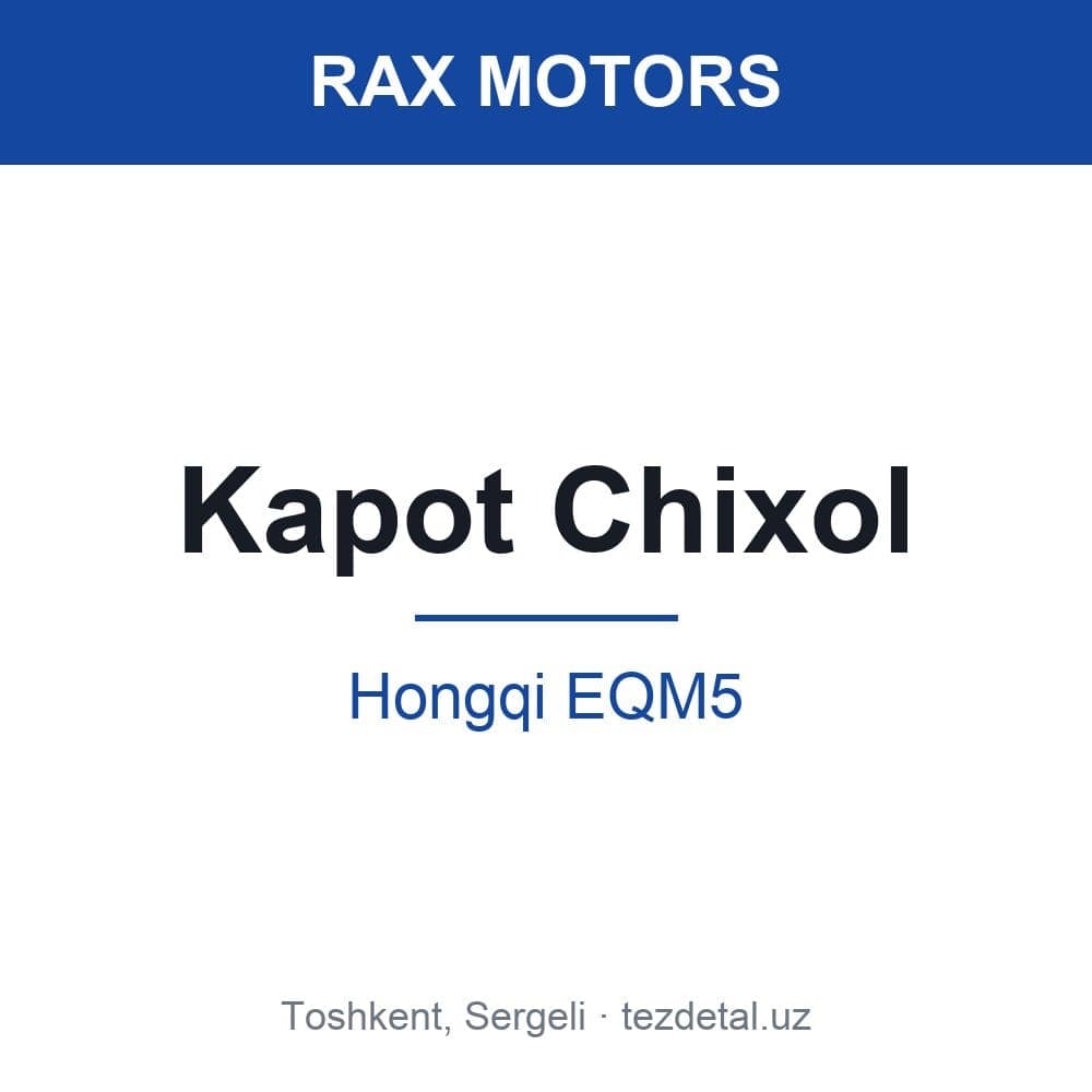 Kapot Chixol — Hongqi EQM5