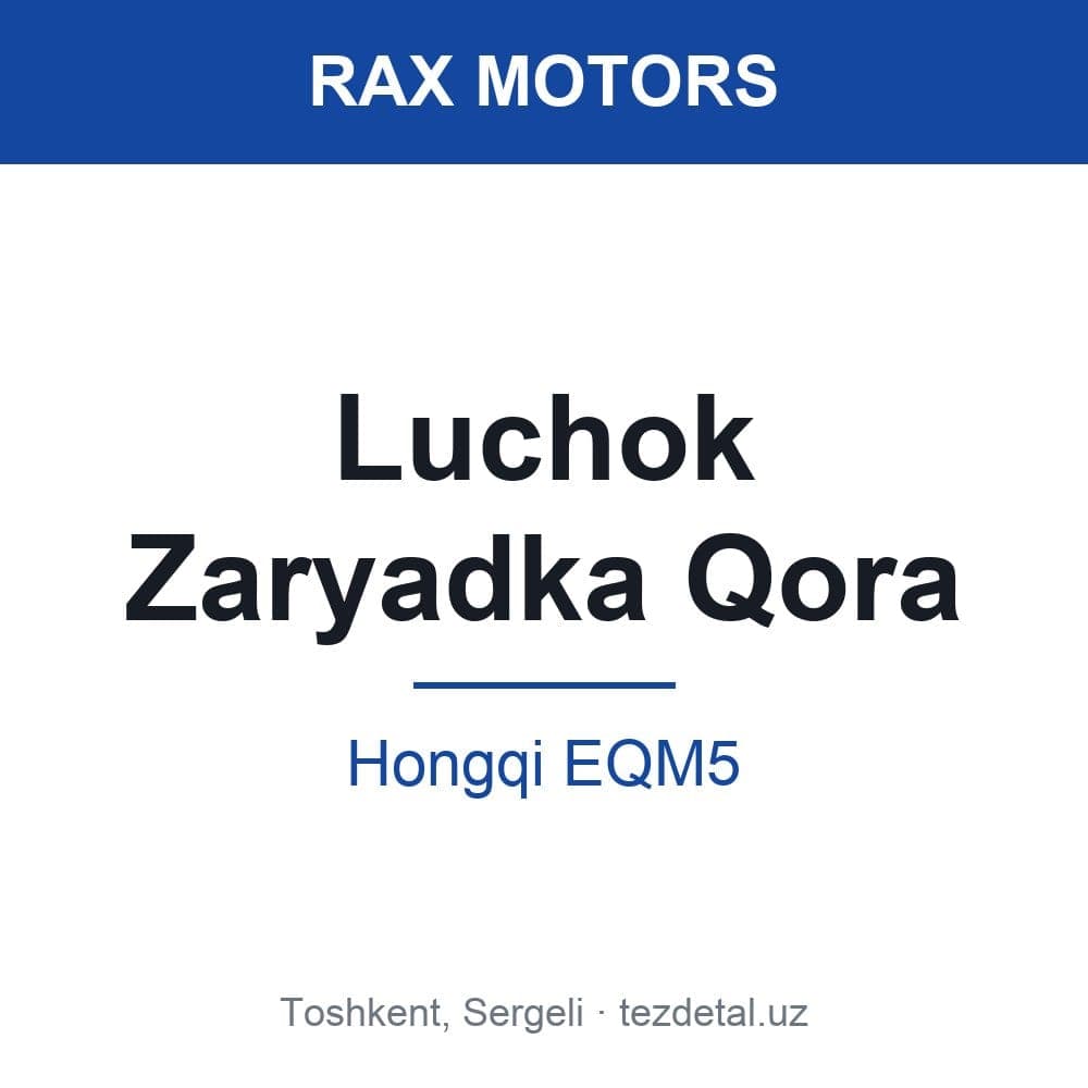 Luchok Zaryadka Qora — Hongqi EQM5