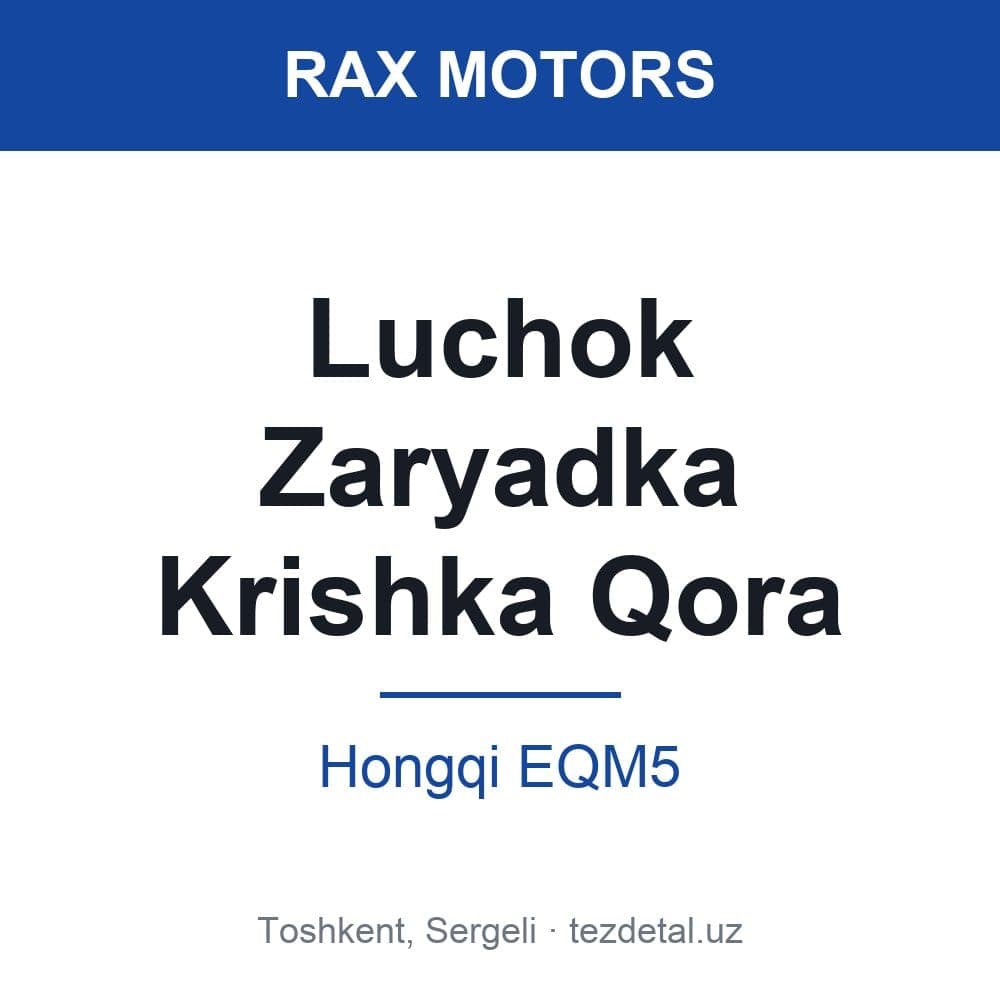 Luchok Zaryadka Krishka Qora — Hongqi EQM5